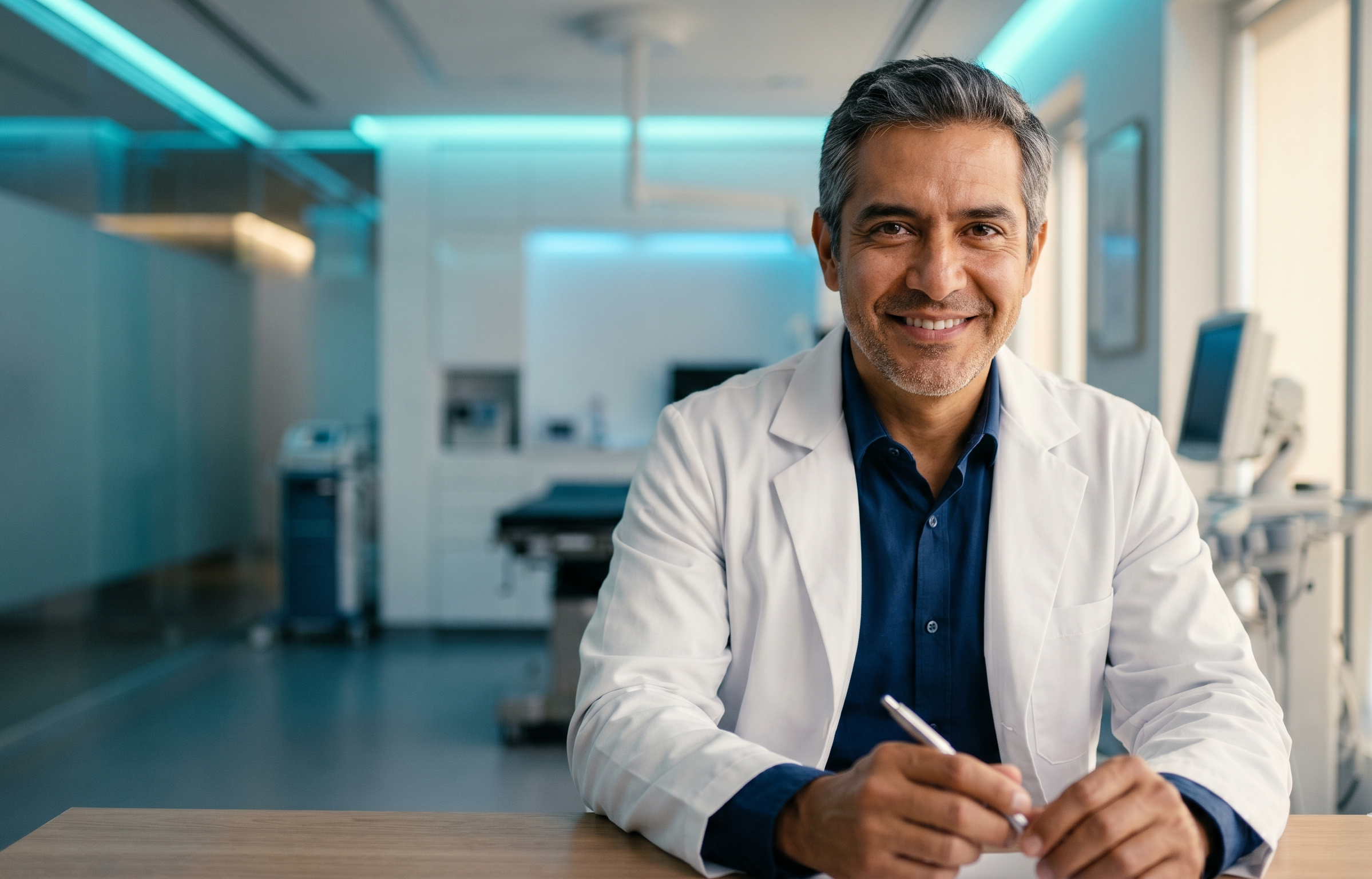 Doctor en su consultorio
